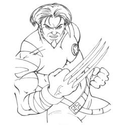 Dibujo para colorear: Wolverine (Superhéroes y Supervillanos) #74862 - Dibujos para Colorear e Imprimir Gratis