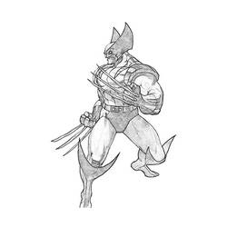 Dibujo para colorear: Wolverine (Superhéroes y Supervillanos) #74872 - Dibujos para Colorear e Imprimir Gratis