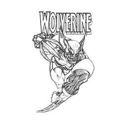 Dibujo para colorear: Wolverine (Superhéroes y Supervillanos) #74879 - Dibujos para Colorear e Imprimir Gratis