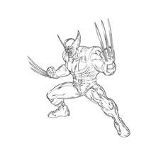 Dibujo para colorear: Wolverine (Superhéroes y Supervillanos) #74885 - Dibujos para Colorear e Imprimir Gratis