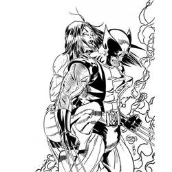 Dibujo para colorear: Wolverine (Superhéroes y Supervillanos) #74887 - Dibujos para Colorear e Imprimir Gratis