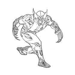 Dibujo para colorear: Wolverine (Superhéroes y Supervillanos) #74893 - Dibujos para Colorear e Imprimir Gratis
