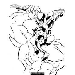 Dibujo para colorear: Wolverine (Superhéroes y Supervillanos) #74895 - Dibujos para Colorear e Imprimir Gratis