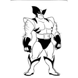 Dibujo para colorear: Wolverine (Superhéroes y Supervillanos) #74896 - Dibujos para Colorear e Imprimir Gratis