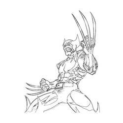 Dibujo para colorear: Wolverine (Superhéroes y Supervillanos) #74905 - Dibujos para Colorear e Imprimir Gratis