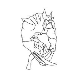 Dibujo para colorear: Wolverine (Superhéroes y Supervillanos) #74909 - Dibujos para Colorear e Imprimir Gratis