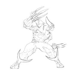 Dibujo para colorear: Wolverine (Superhéroes y Supervillanos) #74933 - Dibujos para Colorear e Imprimir Gratis