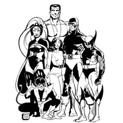 Dibujo para colorear: Wolverine (Superhéroes y Supervillanos) #74939 - Dibujos para Colorear e Imprimir Gratis
