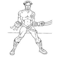 Dibujo para colorear: Wolverine (Superhéroes y Supervillanos) #74941 - Dibujos para Colorear e Imprimir Gratis