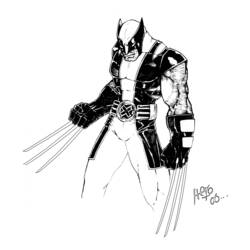 Dibujo para colorear: Wolverine (Superhéroes y Supervillanos) #74946 - Dibujos para Colorear e Imprimir Gratis
