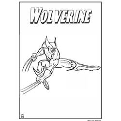 Dibujo para colorear: Wolverine (Superhéroes y Supervillanos) #74950 - Dibujos para Colorear e Imprimir Gratis