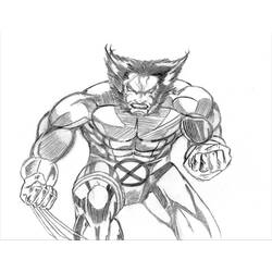 Dibujo para colorear: Wolverine (Superhéroes y Supervillanos) #74961 - Dibujos para Colorear e Imprimir Gratis