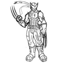 Dibujo para colorear: Wolverine (Superhéroes y Supervillanos) #74963 - Dibujos para Colorear e Imprimir Gratis