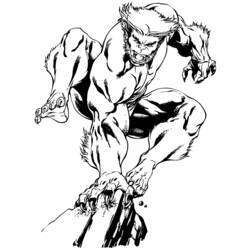 Dibujo para colorear: Wolverine (Superhéroes y Supervillanos) #74973 - Dibujos para Colorear e Imprimir Gratis