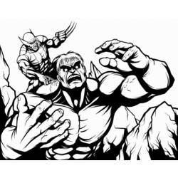 Dibujo para colorear: Wolverine (Superhéroes y Supervillanos) #74983 - Dibujos para Colorear e Imprimir Gratis