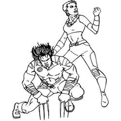 Dibujo para colorear: Wolverine (Superhéroes y Supervillanos) #75008 - Dibujos para Colorear e Imprimir Gratis