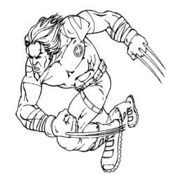 Dibujo para colorear: Wolverine (Superhéroes y Supervillanos) #75020 - Dibujos para Colorear e Imprimir Gratis