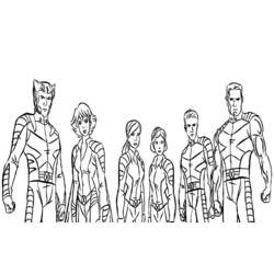 Dibujo para colorear: X-Men (Superhéroes y Supervillanos) #74358 - Dibujos para Colorear e Imprimir Gratis