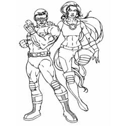 Dibujo para colorear: X-Men (Superhéroes y Supervillanos) #74372 - Dibujos para Colorear e Imprimir Gratis
