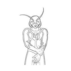 Dibujo para colorear: Ant-Man (Superhéroes) #77669 - Dibujos para colorear