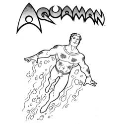 Dibujo para colorear: Aquaman (Superhéroes) #84970 - Dibujos para colorear