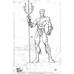 Dibujo para colorear: Aquaman (Superhéroes) #84971 - Dibujos para colorear