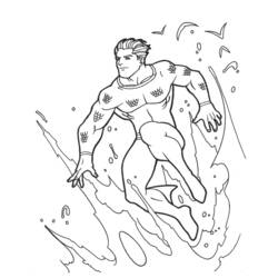 Dibujo para colorear: Aquaman (Superhéroes) #84976 - Dibujos para colorear