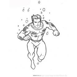 Dibujo para colorear: Aquaman (Superhéroes) #84977 - Dibujos para colorear