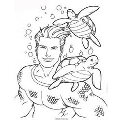 Dibujo para colorear: Aquaman (Superhéroes) #84978 - Dibujos para colorear
