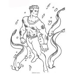 Dibujo para colorear: Aquaman (Superhéroes) #84994 - Dibujos para colorear