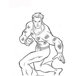 Dibujo para colorear: Aquaman (Superhéroes) #84996 - Dibujos para colorear