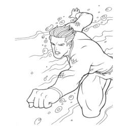 Dibujo para colorear: Aquaman (Superhéroes) #84999 - Dibujos para colorear