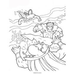 Dibujo para colorear: Aquaman (Superhéroes) #85003 - Dibujos para Colorear e Imprimir Gratis