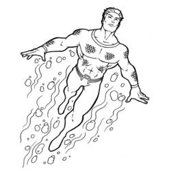 Dibujo para colorear: Aquaman (Superhéroes) #85014 - Dibujos para colorear