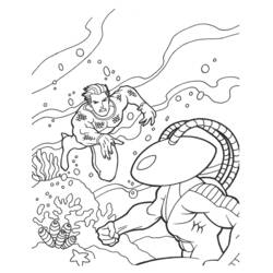 Dibujo para colorear: Aquaman (Superhéroes) #85016 - Dibujos para Colorear e Imprimir Gratis