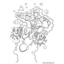 Dibujo para colorear: Aquaman (Superhéroes) #85017 - Dibujos para Colorear e Imprimir Gratis