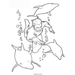 Dibujo para colorear: Aquaman (Superhéroes) #85024 - Dibujos para colorear