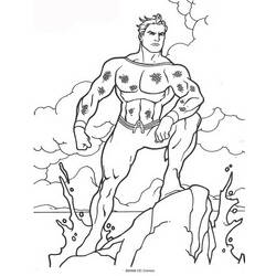 Dibujo para colorear: Aquaman (Superhéroes) #85028 - Dibujos para colorear