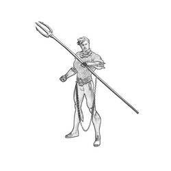 Dibujo para colorear: Aquaman (Superhéroes) #85039 - Dibujos para colorear
