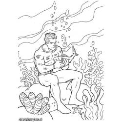Dibujo para colorear: Aquaman (Superhéroes) #85061 - Dibujos para Colorear e Imprimir Gratis