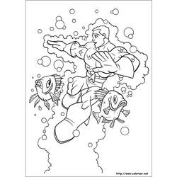 Dibujo para colorear: Aquaman (Superhéroes) #85092 - Dibujos para Colorear e Imprimir Gratis