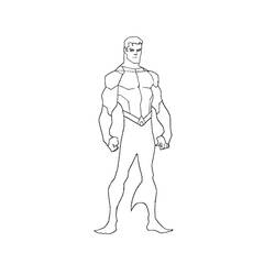 Dibujo para colorear: Aquaman (Superhéroes) #85162 - Dibujos para colorear