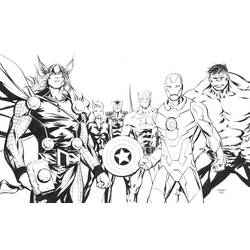 Dibujo para colorear: Avengers (Superhéroes) #74016 - Dibujos para colorear