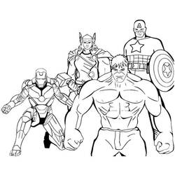 Dibujo para colorear: Avengers (Superhéroes) #74028 - Dibujos para colorear