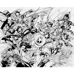 Dibujo para colorear: Avengers (Superhéroes) #74051 - Dibujos para colorear