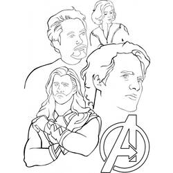 Dibujo para colorear: Avengers (Superhéroes) #74102 - Dibujos para Colorear e Imprimir Gratis