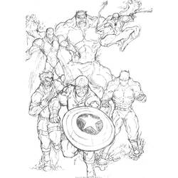 Dibujo para colorear: Avengers (Superhéroes) #74110 - Dibujos para colorear