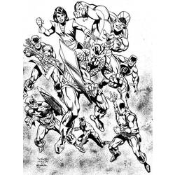 Dibujo para colorear: Avengers (Superhéroes) #74184 - Dibujos para colorear