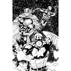 Dibujo para colorear: Avengers (Superhéroes) #74196 - Dibujos para Colorear e Imprimir Gratis