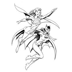 Dibujo para colorear: Batgirl (Superhéroes) #77733 - Dibujos para colorear
